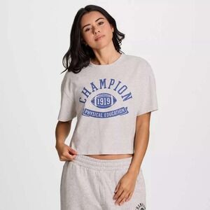 Champion Women's Cropped T-Shirt Heather Gray Size M – New With Tags